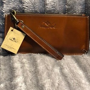NEW Patricia Nash St. Croce Veg Tan Wristlet